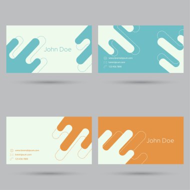 Trendy kartvizit şablonu.