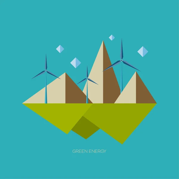 Vector illustratie concepten voor ecologie — Stockvector