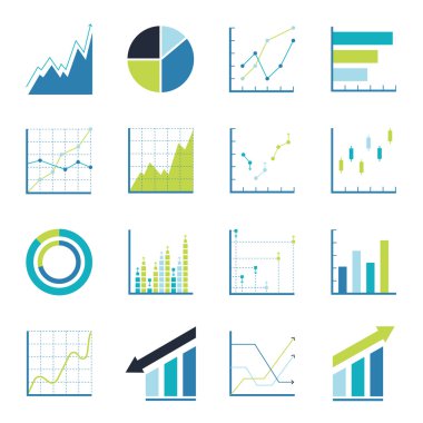 Set istatistikleri simgesi. 
