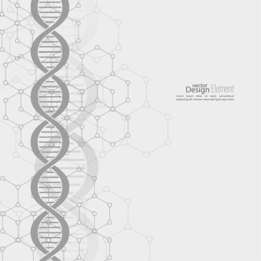 DNA molekül yapısına sahip soyut arkaplan