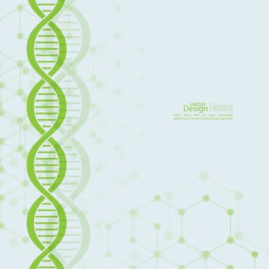 DNA molekül yapısına sahip soyut arkaplan
