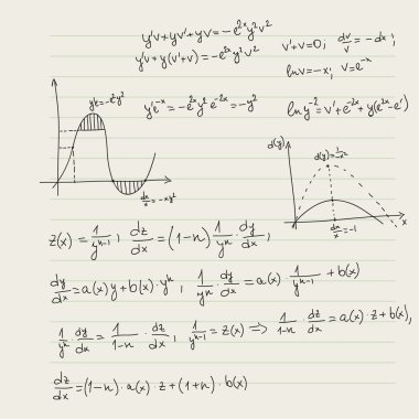 Matematiksel formüller ile vektör desen