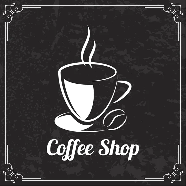 Design de café para menu — Vetor de Stock