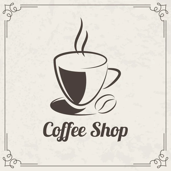 Kaffee-Design für Speisekarte — Stockvektor