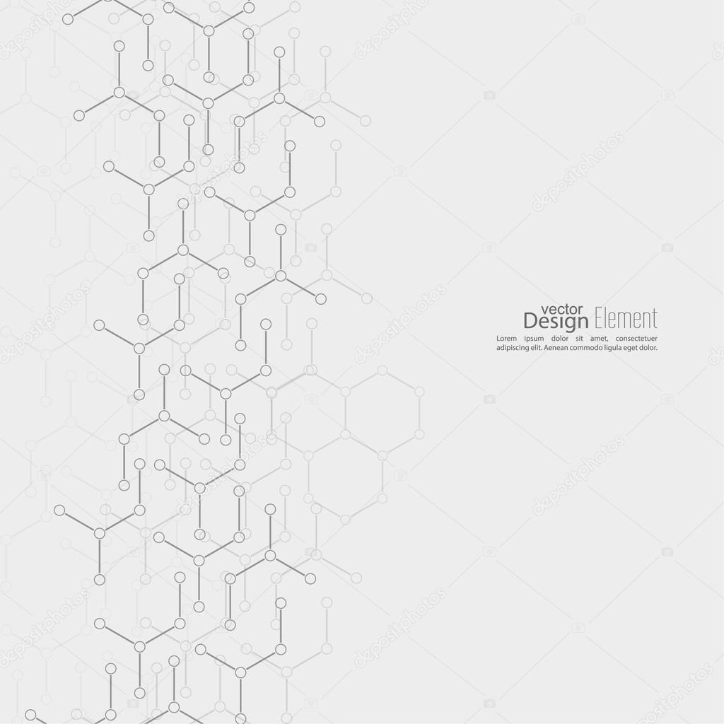 Abstract background with DNA molecule structure