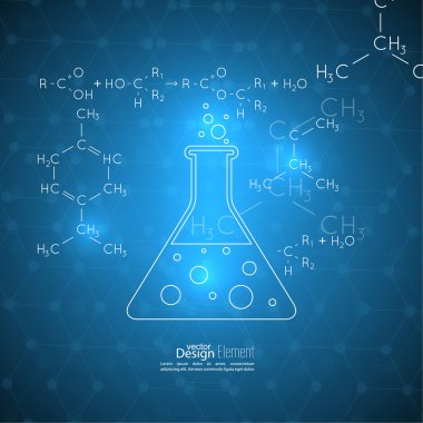 Molekül yapısına sahip soyut arkaplan