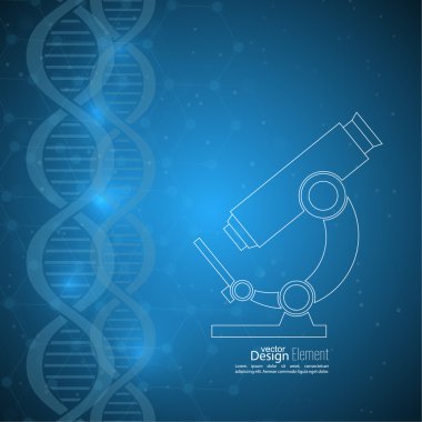 DNA molekül yapısına sahip soyut arkaplan