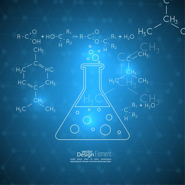 具有分子结构的抽象背景 — 图库矢量图片