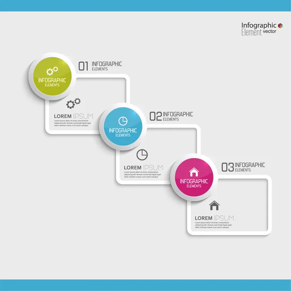 Comparative chart with templates for presentation — Stock Vector