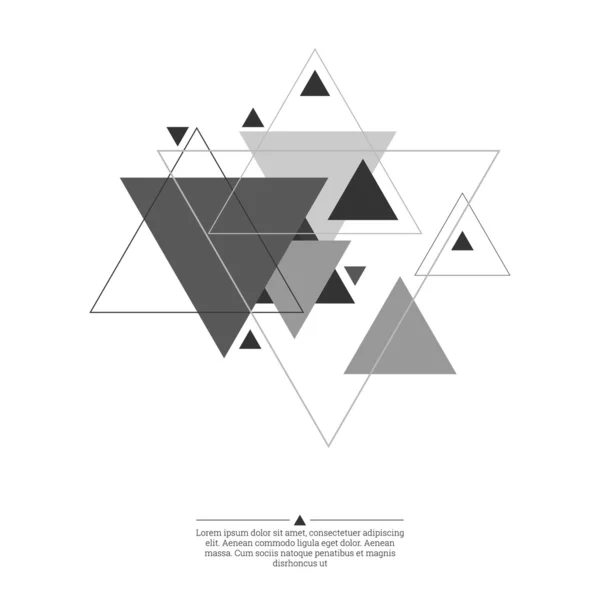 Abstrakter Hintergrund mit Dreiecken. — Stockvektor