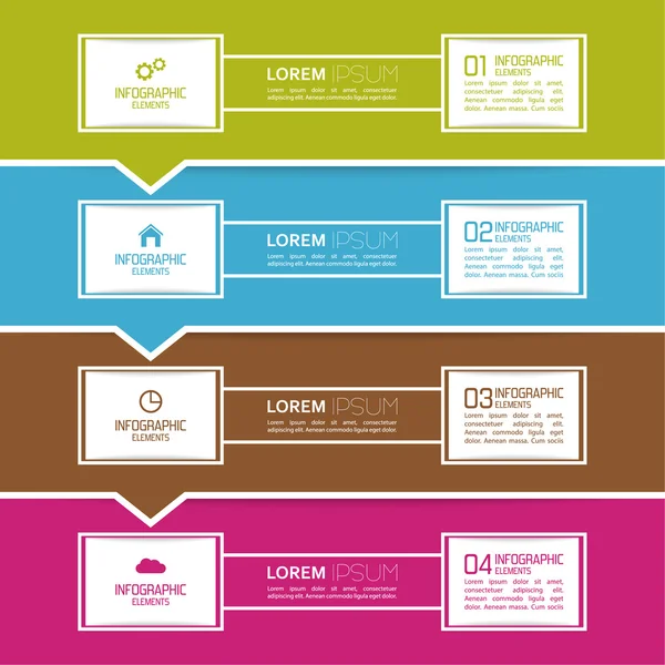 Comparative chart with templates for presentation — Stock Vector