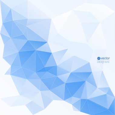 Üçgen ve çokgen örgülü soyut vektör arkaplanı.