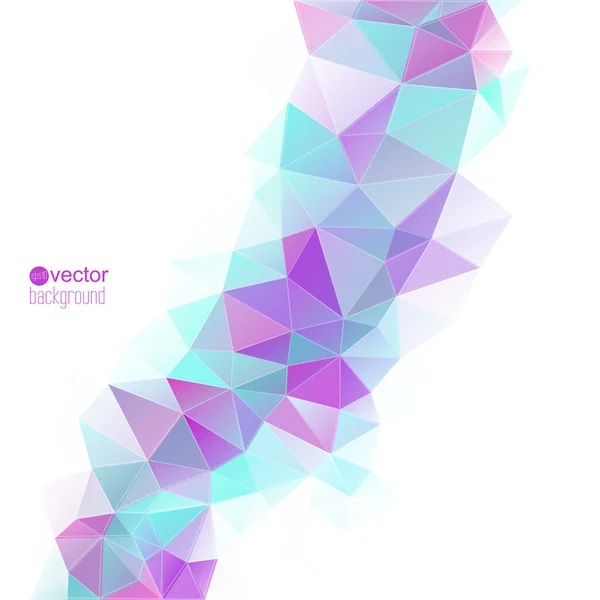 Abstract vector achtergrond met driehoeken en polygon gaas. — Stockvector