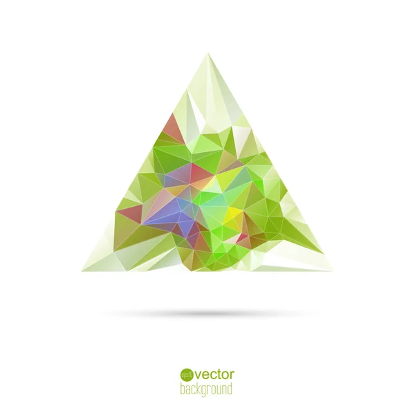 Fond vectoriel abstrait avec triangles et maille polygonale . — Image vectorielle