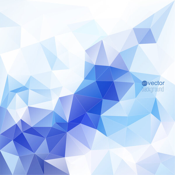 Abstract vector background with triangles and polygon mesh