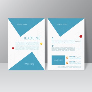 Vektör broşürü şablon tasarımı