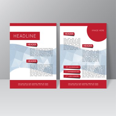 Vektör broşürü şablon tasarımı