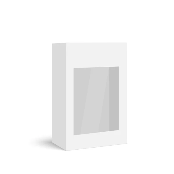 Paket beyaz kutu — Stok Vektör
