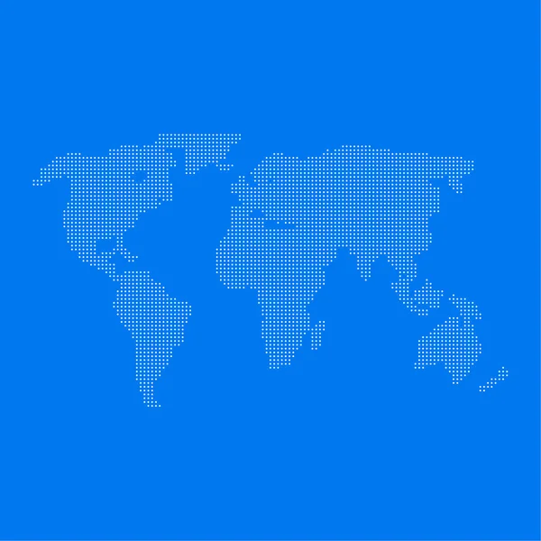 Mapa mundial de puntos . — Archivo Imágenes Vectoriales
