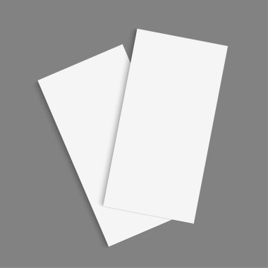 üç katlı broşür tasarımı.