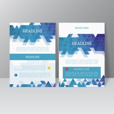 Vektör broşürü şablon tasarımı