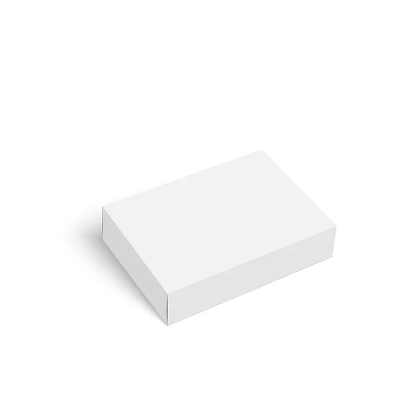 Paquete caja blanca — Vector de stock