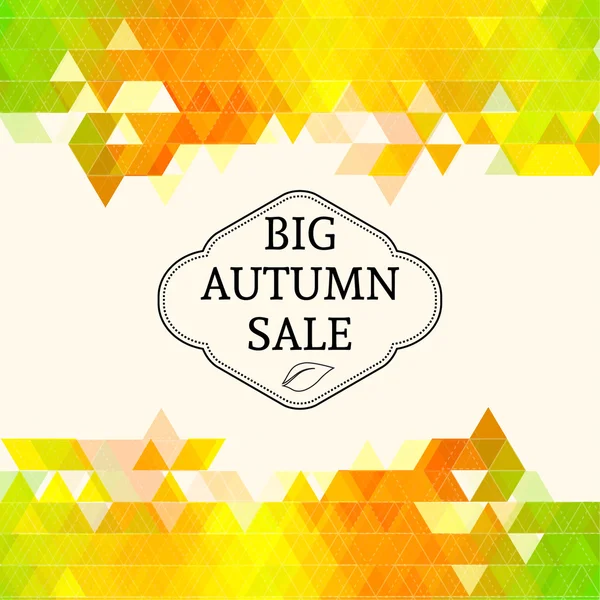 Big autumn sale. — Stock Vector