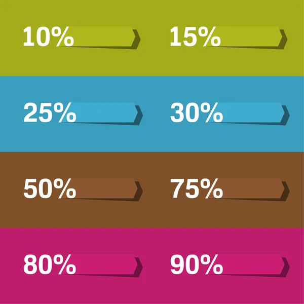 Définir les étiquettes avec rubans et étiquettes . — Image vectorielle