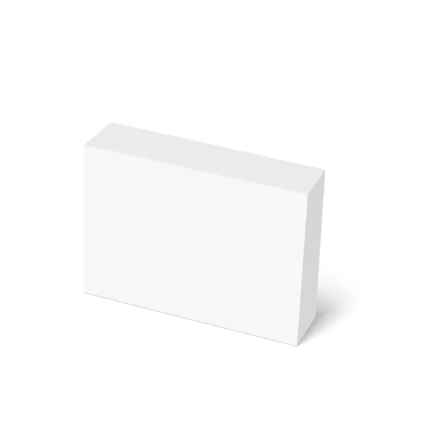 Paquete caja blanca — Vector de stock