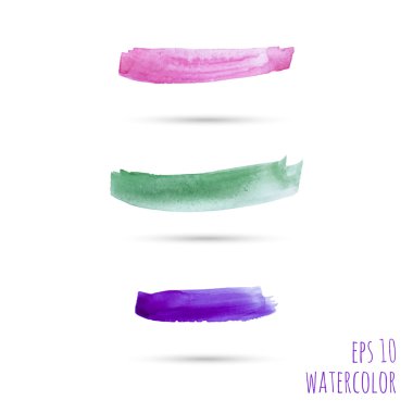 vektör fırça darbeleri.