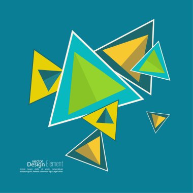 Üçgenli soyut arkaplan.