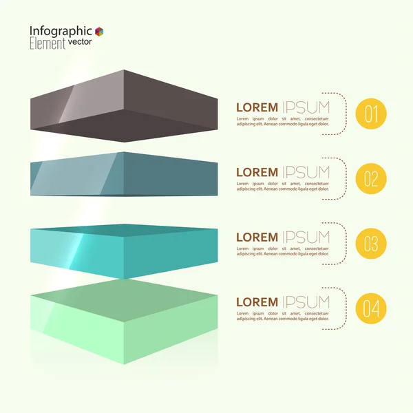 Comparative chart with templates for presentation — Stock Vector