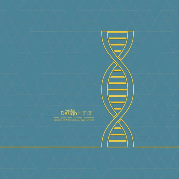 Abstrakt bakgrund med DNA molekylstruktur — Stock vektor