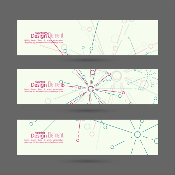 Conjunto de banners vectoriales — Vector de stock