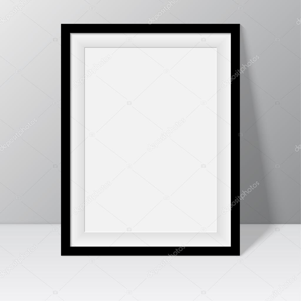 Black frame for paintings or photographs