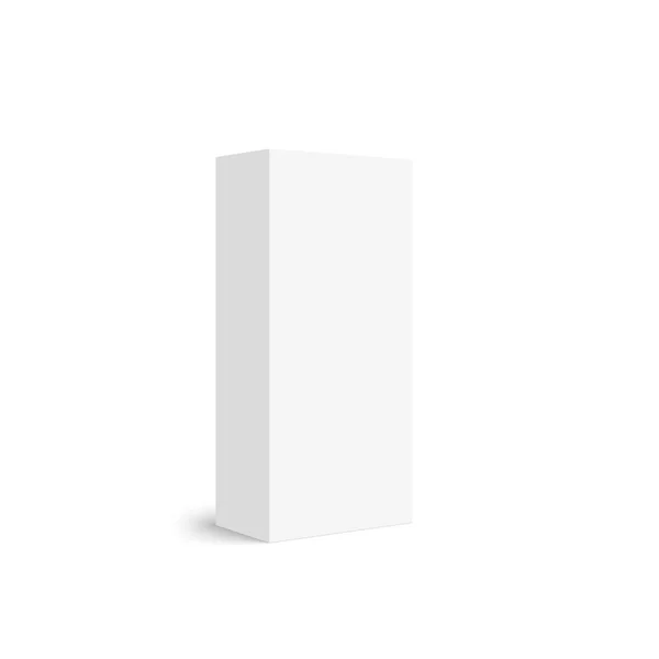 Paquete caja blanca — Vector de stock
