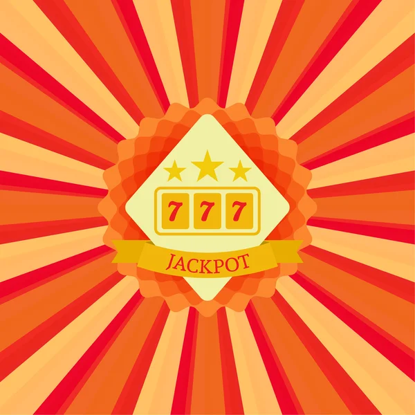 Jackpot and sevens — Stock Vector