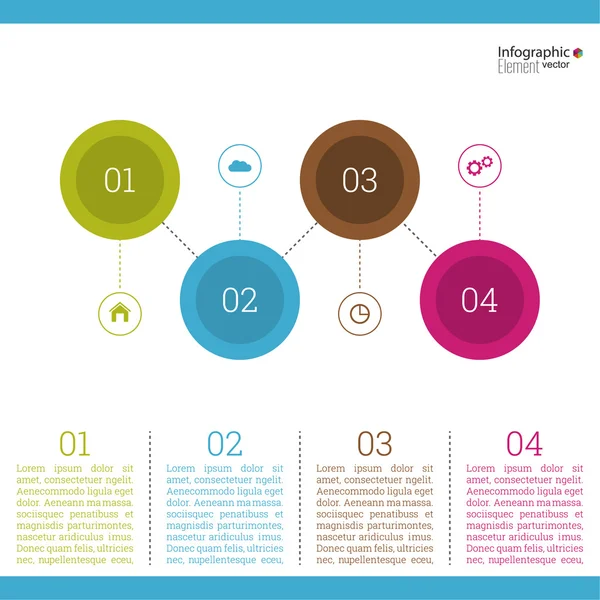 Comparative chart with templates for presentation — Stock Vector