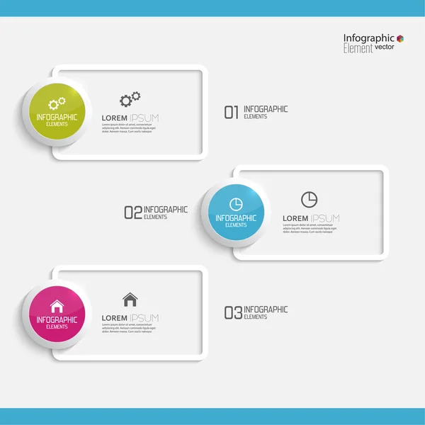 Cuadro comparativo con plantillas para presentación — Vector de stock