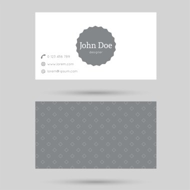 Trendy kartvizit şablonu