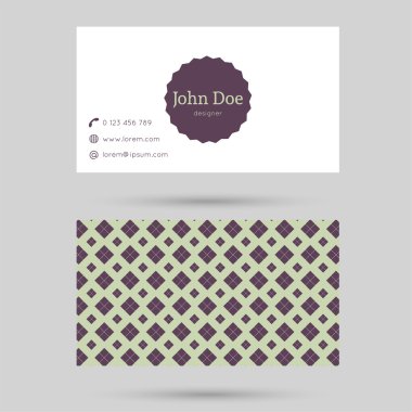 Trendy kartvizit şablonu