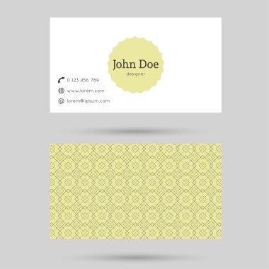 Trendy kartvizit şablonu