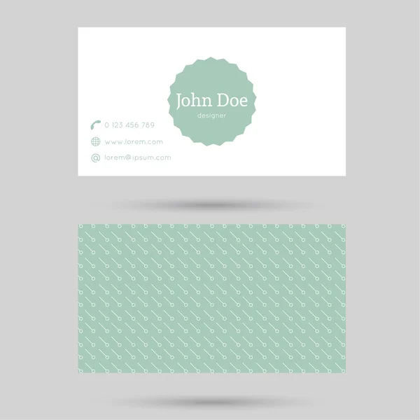 Trendy business card template — Stock Vector