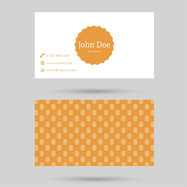 Trendy business card template — Stock Vector