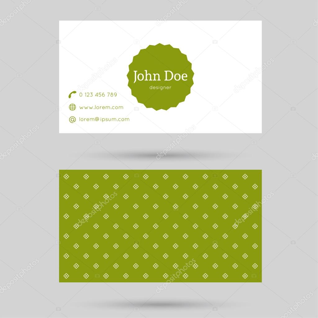 Trendy business card template