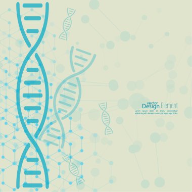 DNA molekül yapısına sahip soyut arkaplan