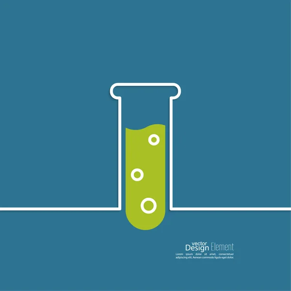 Test tube icon. — Stock Vector