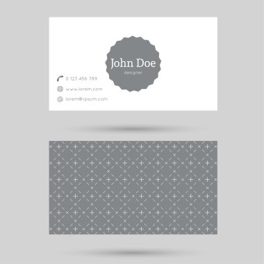 Trendy kartvizit şablonu