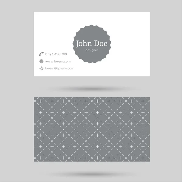 Trendy business card template — Stock Vector