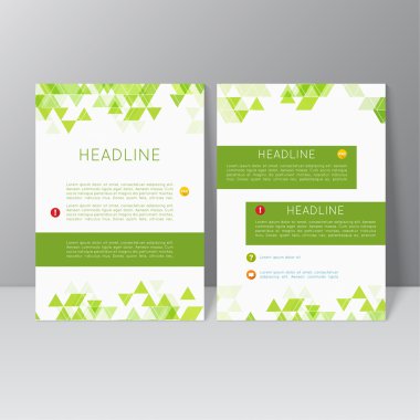 Vektör broşürü şablon tasarımı